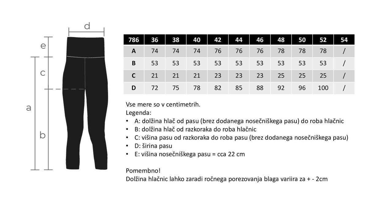 Nosečniške pajkice 7/8 LUMIÉ