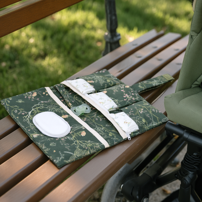 Torbica za plenice Secret Garden Green (KikkaBoo)
