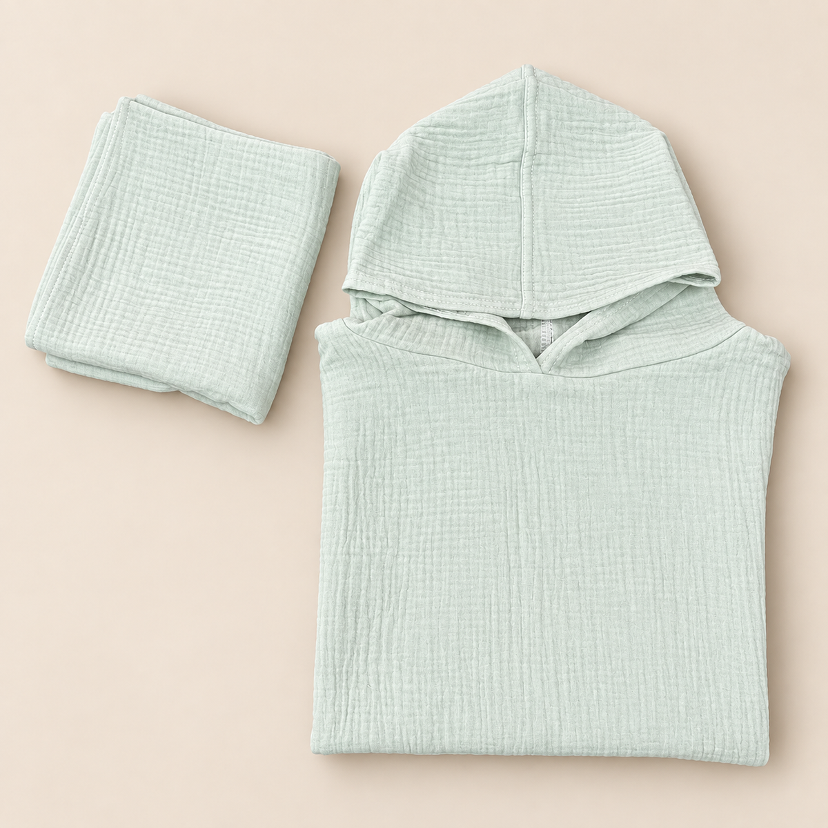 Darilni komplet poncho - moder