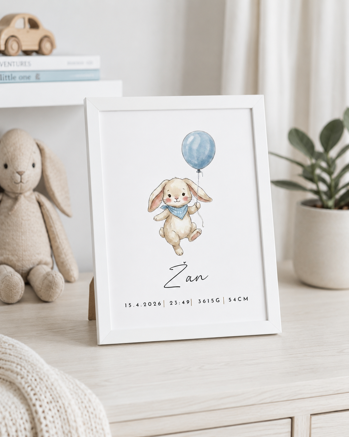 Grafika z rojstnimi podatki – zajček