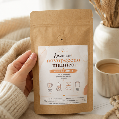 Kava za novopečeno mamico – vanilija in karamela, 100 g