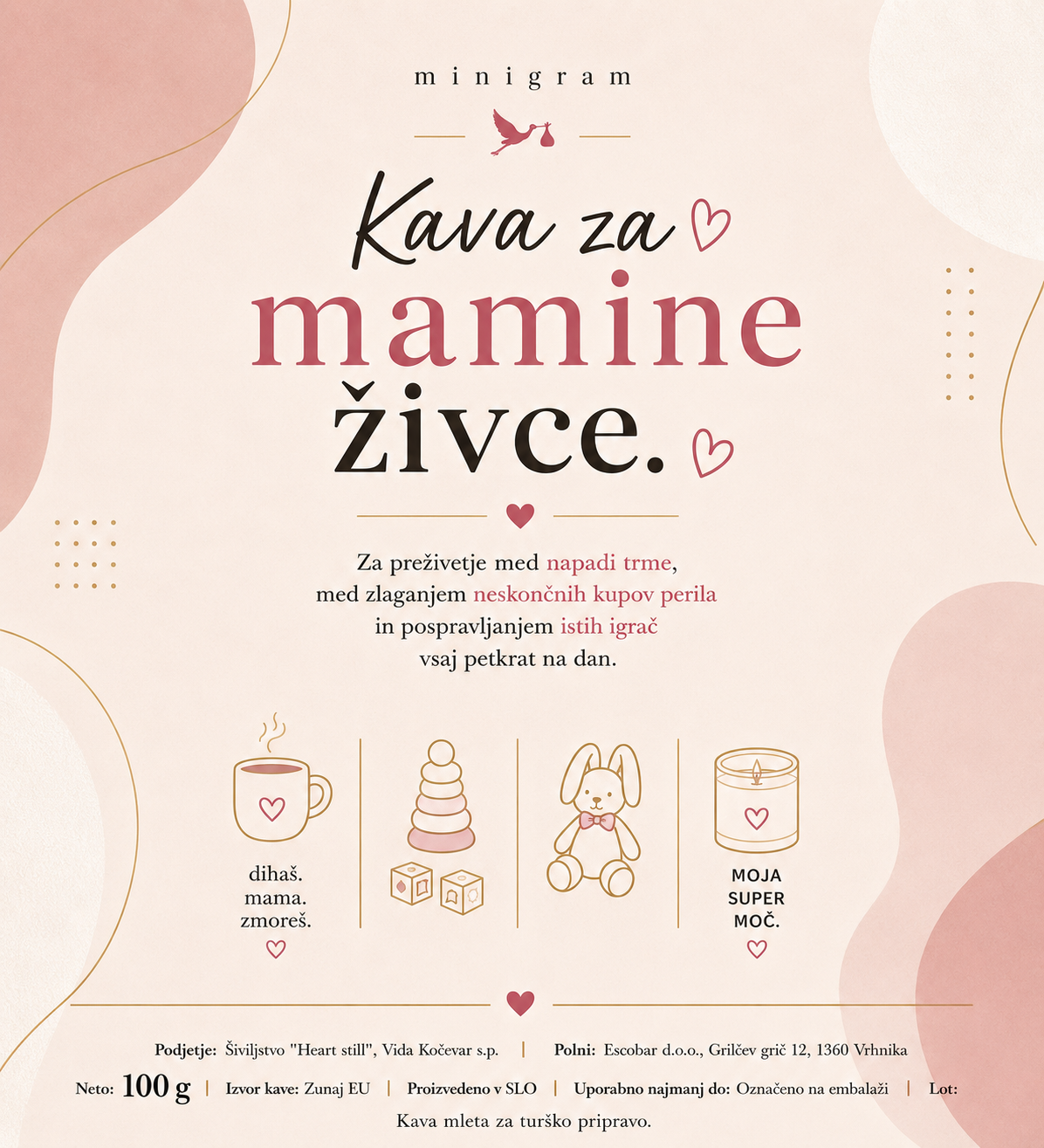 Kava za mamine živce – 100% Arabica, 100g