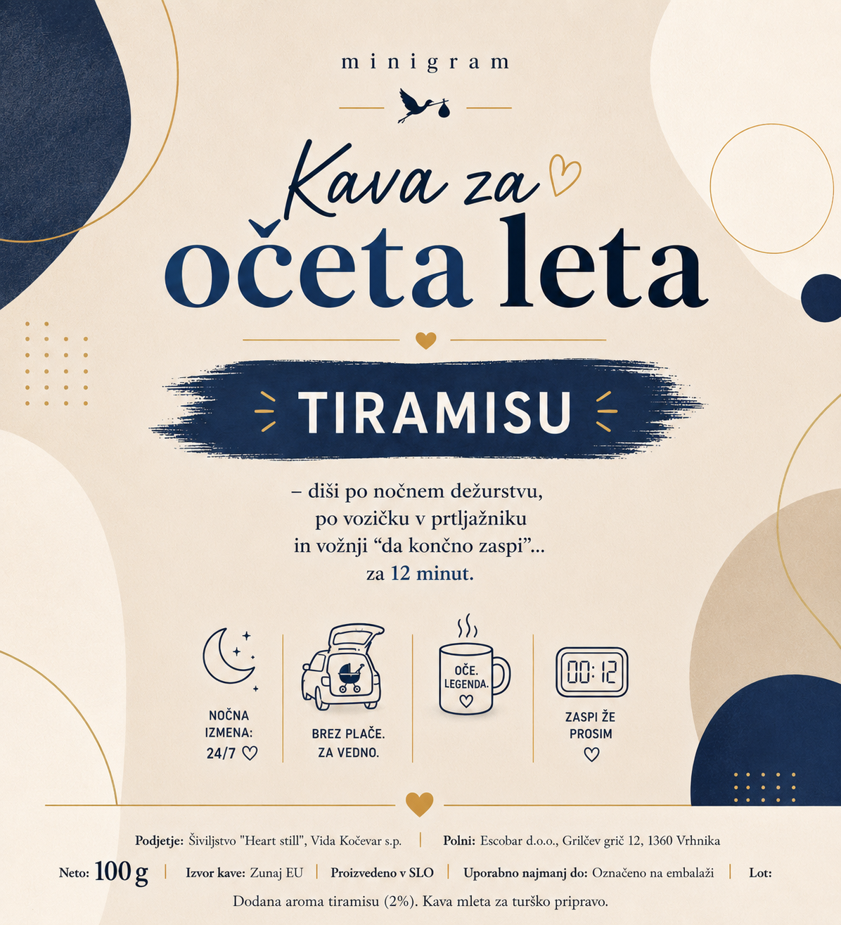 Kava za očeta leta – Tiramisu, 100 g