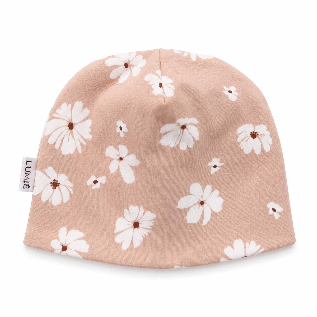 Otroška kapa LUMIÉ - soft pink rožice