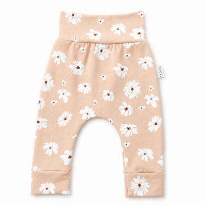 Otroške hlače LUMIÉ – soft pink rožice