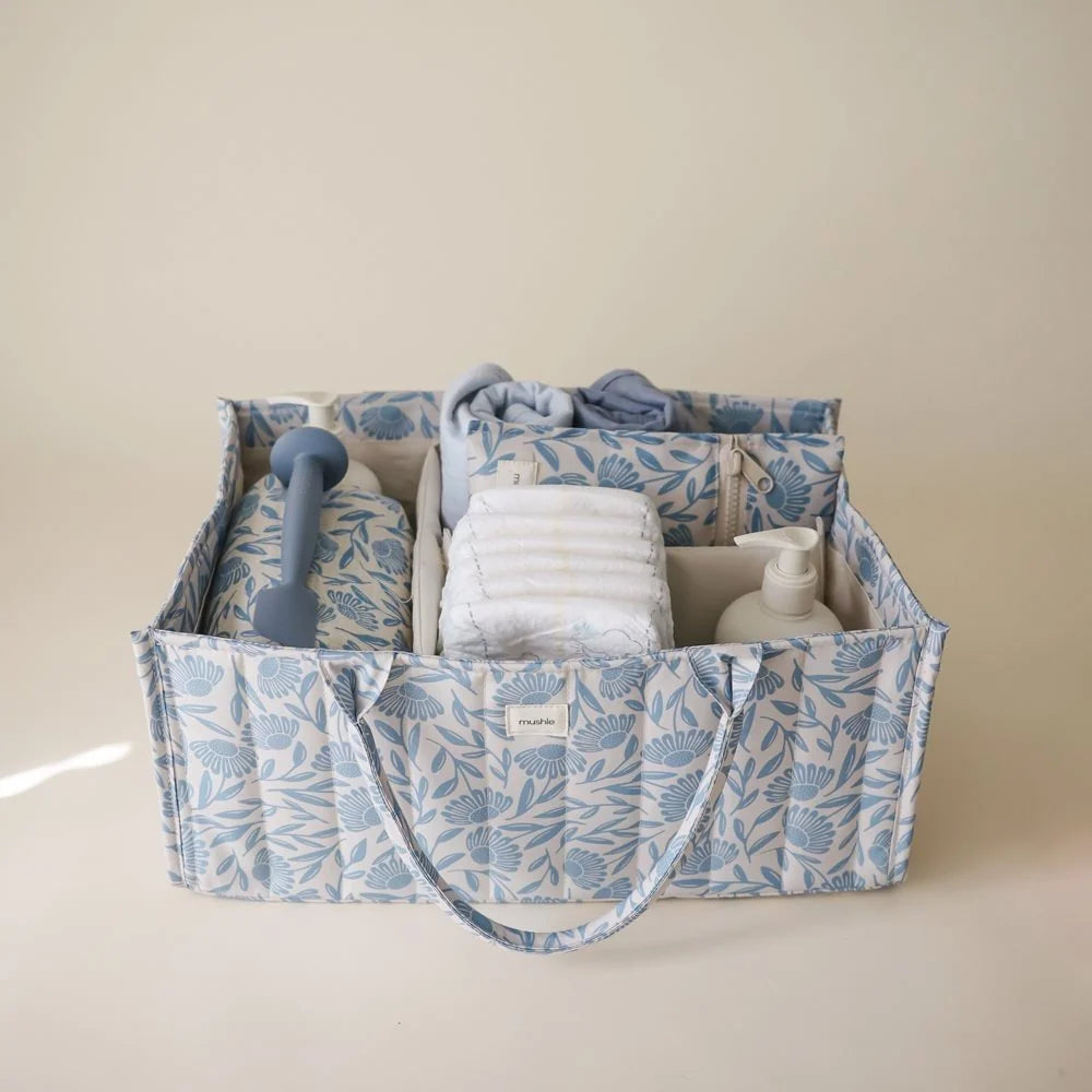 Organizator za pleničke Blue Flowers (Mushie)